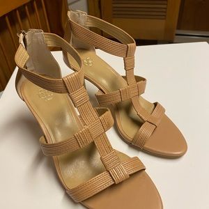 Ann Taylor sandal nude strap heels
